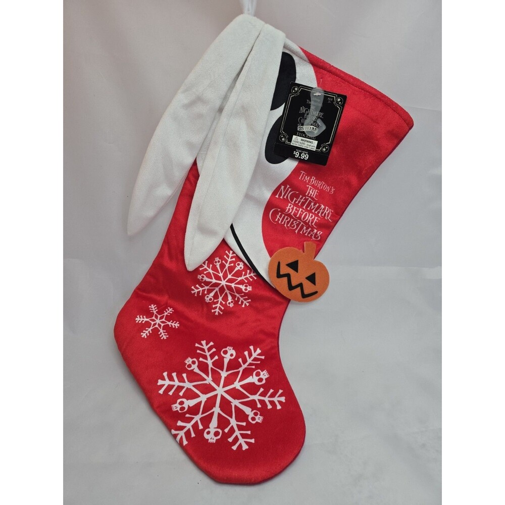 Disney Nightmare Before Christmas Zero 25th Anniversary Stocking NWT Walgreens